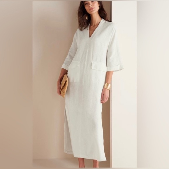 Soft Surroundings Dresses & Skirts - Soft Surroundings Kavala 100% Linen Size L White/Cream Dress